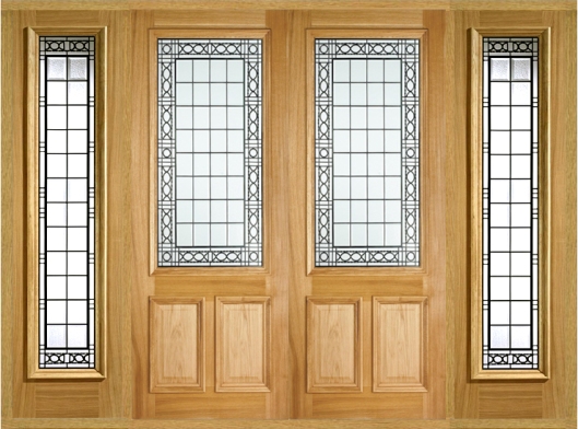 creedmore double front doors with sidelights